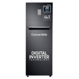 Samsung Digital Inverter Frost-Free Double Door Refrigerator | 236L | 3 Star | Convertible 3 In 1 | Luxe Black | RT28C3733BX/HL