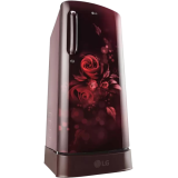 LG | GL-D201ASEU | 185 L | Direct Cool Single Door Refrigerator | Scarlet Euphoria