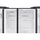 SAMSUNG 657 L Frost Free Side by Side Refrigerator | Gentle Black Matt | RS74T5F01B4/TL