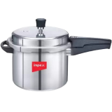 Impex Norma 3 L Non-Induction Base Aluminum Pressure Cooker with Outer Lid | Silver