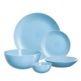 TEMP DIWALI DIN SET TURQUOISE LUMINARC CROCKERY | 15PC