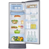 SAMSUNG 230 L Direct Cool Single Door 3 Star Refrigerator | RR24A282YS8/NL |  Elegant Inox