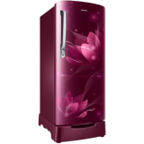 SAMSUNG 183 L | Direct Cool Single Door 2 Star Refrigerator | RR20C1812R8/HL | Blooming Saffron Red