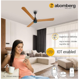 atomberg Renesa Smart+ 1200mm | Remote | 5 star | High Air | LED | Golden Oakwood