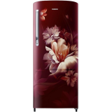 Samsung Direct Cool Single Door Refrigerator | 183 L | 3Star | Digital Inverter | Midnight Blossom Red | RR20D1723RZ/HL