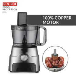 USHA Food Processor | 1000 Watt | FP 3811 | Black & Silver