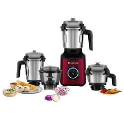 Atomberg Zenova Mixer Grinder | 4 Jars | 550 W | Red Wine