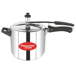 Butterfly Orchid 6 L Induction Bottom Pressure Cooker | Stainless Steel