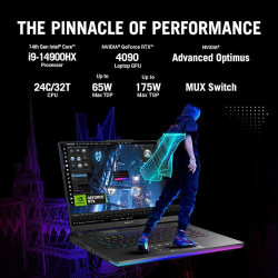 ASUS ROG Strix Scar 16 Gaming Laptop |  Intel Core i9 | 14th Gen | 14900HX | 32 GB | 2 TB SSD | 16 GB Graphics NVIDIA GeForce RTX 4090 | G634JYR-RA001WS