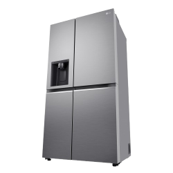 LG Side by Side Refrigerator | Frost Free | 3 Star | 630L | Water & Ice Dispenser | Shiny Steel | GL-L257CPZ3 DPZZEBN SBS