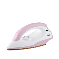 BPL Dry Iron | 1000 W | LED Indicator | Pink & White | BDIS0021