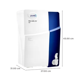 Pureit Marvella UV Water Purifier | 4L | White & Black