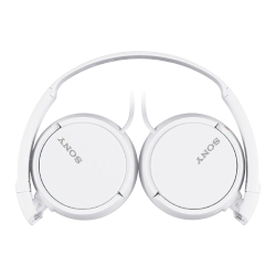 Sony Stereo Headphones | Wired On Ear with Mic | White |  MDR ZX110AP