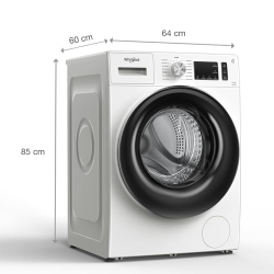 Whirlpool LED+ Touch Front Load Washing Machine | 6.5kg | Crystal White | XS6510BYW