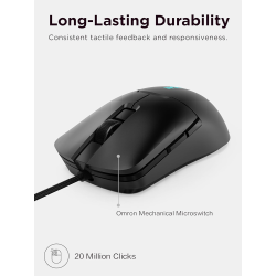 Lenovo Legion M300s RGB Gaming Mouse | 8000 DPI Adjustable Sensor | Black