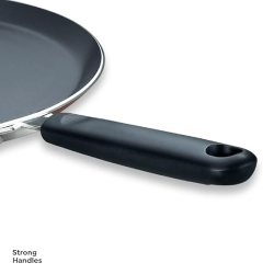 Prestige Omega Deluxe Aluminium Induction Base Non Stick Omni Tawa | 28 cm | Red