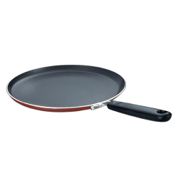 Prestige Omega Deluxe Aluminium Induction Base Non Stick Omni Tawa | 28 cm | Red