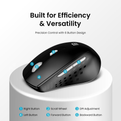 Portronics Toad 32 Wireless Mouse | Black | POR 2011