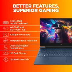 HP Victus Gaming Laptop | 16.1 Inch | Ryzen 7 Octa Core 7840HS | 16 GB | 512 GB | 6 GB Graphics | NVIDIA GeForce RTX 3050 |  Performance Blue | 16-s0095AX