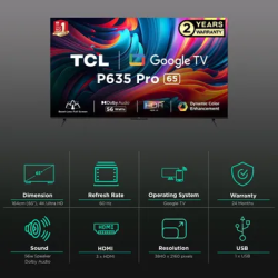 TCL Pro 4K Ultra HD LED Android TV | 65 Inch | 65P635