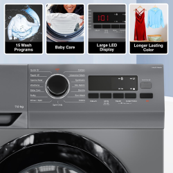 Godrej EcoWash Fully Automatic Front Load Washing Machine | 7 Kg | Silver Stream | WFEON ARG 7012 5.0 FEBT SLSR