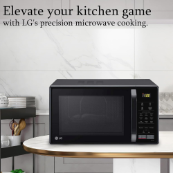 LG Convection Microwave Oven |  21 L | Stainless Steel Cavity | Auto Cook Menu | Black | MC2146BV DBKQILN