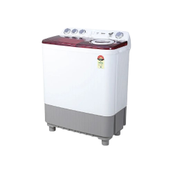 Haier Semi Automatic Top Load Washing Machine | 8.5 kg | Maroon & White | HTW85 186