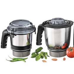 Sujata Mixer Grinder | 1000 W | 4 Jars | Black | MG03