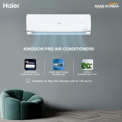 Haier Frost Self Clean Inverter Split Air Conditioner | 2 Ton | 3 Star | HS24HD AOW3BN