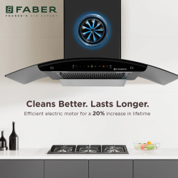 Faber HOOD MYSTIC Chimney | 90 cm | Black | BLDC FL HC BK 90