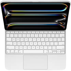 Apple Magic Keyboard for iPad Pro 13" | M4 Bluetooth Tablet Keyboard | White | MWR43HN/A