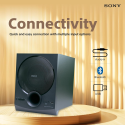 Sony SA-D40M2 Home Theatre | 4.1ch | 100W Power Output and Powerful Subwoofer | Black