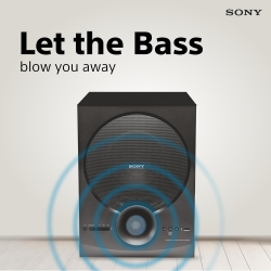 Sony SA-D40M2 Home Theatre | 4.1ch | 100W Power Output and Powerful Subwoofer | Black