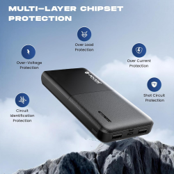 Lapcare Smart Tank Fast Power Bank | Black |  LPB-003