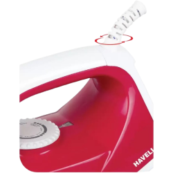 Havells Glace Ruby Dry Iron | 750 W | Red