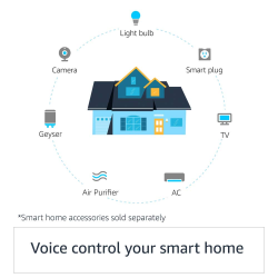 Echo Dot | Next generation smart speaker with improved bass and Alexa | Black