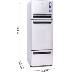 Whirlpool Protton Roy Frost Free Triple Door Refrigerator | 215 L | Alpha Steel | FP 263D