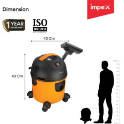 IMPEX Vacuum Cleaner | Wet & Dry Vacuum Cleaner | Yellow & Black | V C-4703