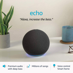 Echo | 4th Gen | Premium sound powered by Dolby and Alexa | Black