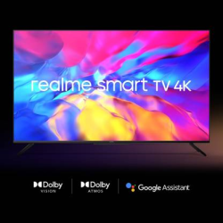 realme 108 cm | 43 inch | Ultra HD-4K |  LED Smart Android TV with Handsfree Voice Search | RMV2004