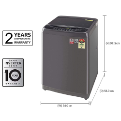 LG 8 Kg 5 Star Fully Automatic Top Load Washing Machine | T80SJMB1Z.ABMQEIL | Middle Black