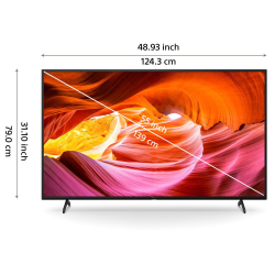 Sony 139 cm-55 Inch | Ultra HD-4K Smart Android TV | X75K Series KD-55X75K | Black