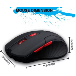 ZEBRONICS Feather Wired Optical Gaming Mouse USB 2.0 | Black