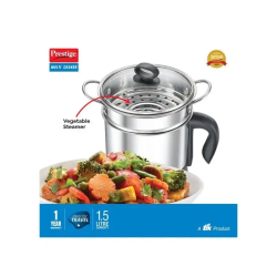 Prestige PMC 3.0 Plus |  Multi Cooker | 1.5 L | Silver and Black