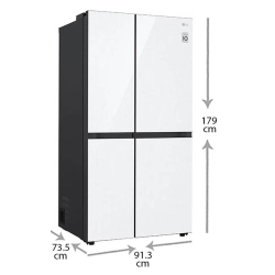 LG Refrigerator | GC-B257UGLW | 694 litres | Frost Free | Side-by-Side Refrigerator | Linen White