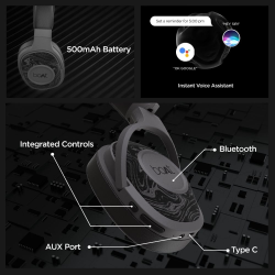 boAt Rockerz 558 Bluetooth Headphone | 50mm premium drivers | Immersive Audio | Physical Noise Isolation | Black