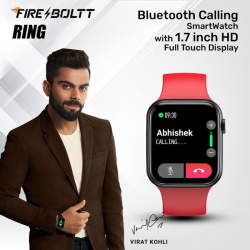 Fire-Boltt Ring BSW005 | Bluetooth Calling Smartwatch | Red Strap