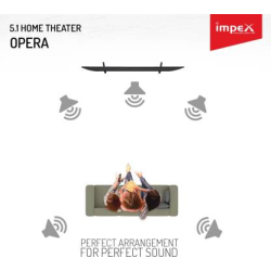 Impex OPERA 45 W Bluetooth Home Theatre  | Black