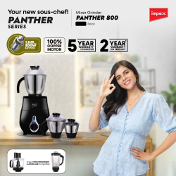 Impex Panther Mixer Grinder | 800 Watt | 3 Jars