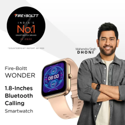 Fire-Boltt Wonder Smart Watch | BSW047  | 1.8 inch | Gold Strap